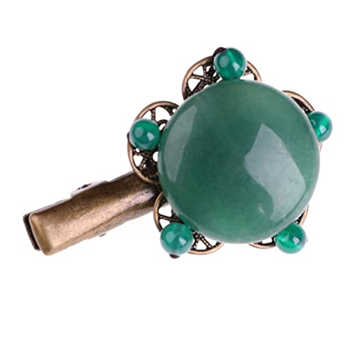 PLAFOPE 1stück Vintage Haarklammer Im Chinesischen Stil Leicht Tragbar Mit Grünen Achat Und Jadeperlen Für Hochzeiten Bälle Und Alltag Elegante Haaraccessoires Für Damen von PLAFOPE