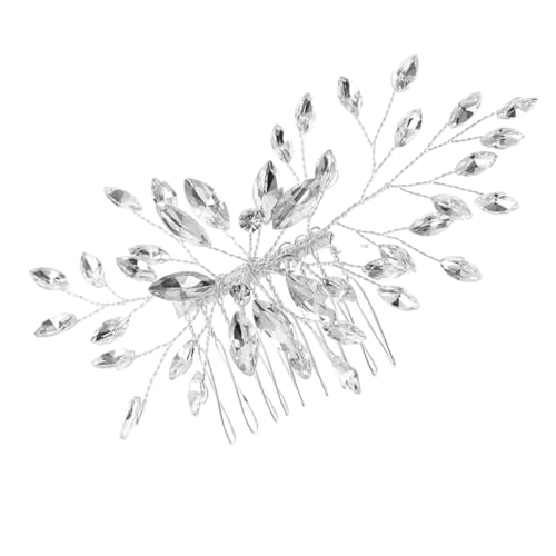 PLAFOPE Bridal Hair Comb Mit Und Strass Für Hochzeiten Braut Und Brautjungfern Haarschmuckstück Für Besondere Anlässe Geeignet Für Haartypen Und Farben von PLAFOPE
