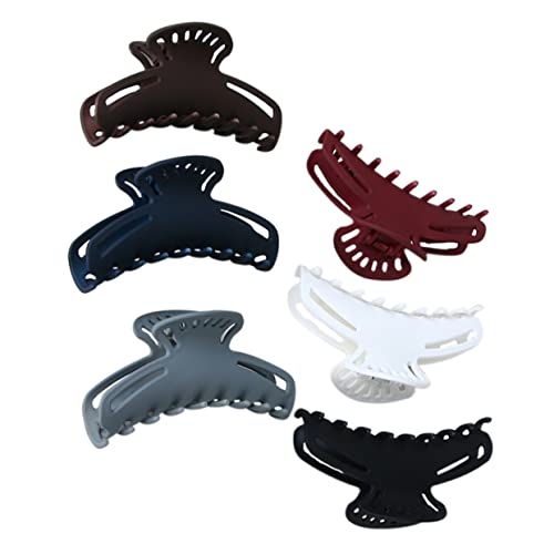 PLAFOPE 6stücke Kunststoff Haarklammern Haarspange Kopfschmuck Für Damen Zufällige Farbe Langlebig Und Verschleißfest Schlicht Und Praktisch Für Täglichen Gebrauch von PLAFOPE