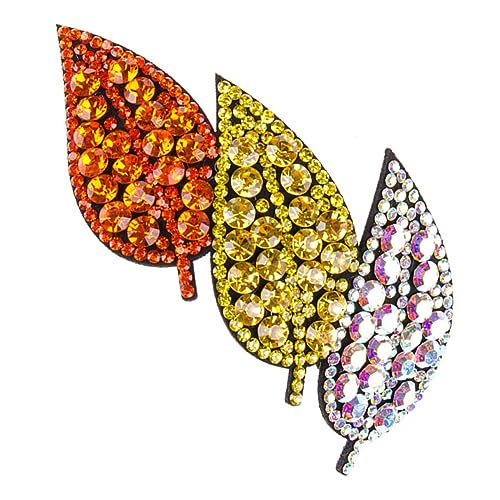 PLAFOPE Blitzender Haarklammer Mit Blattdesign Strass-haarspange Für Damen Für Partys Hochzeiten Und Besondere Anlässe Farbenfroh Und Vielseitig Langlebig Und Praktisch von PLAFOPE