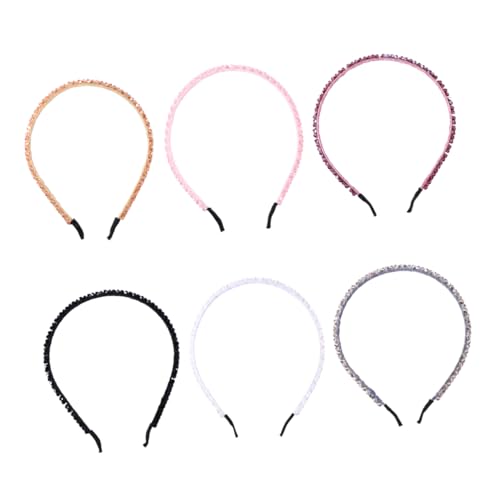 PLAFOPE 6stücke Vollperlen Haarband Für Damen Kristallreif Stirnband Mode Haarreif Mit Künstlichen Perlen Stilvolles Kopfbedeckung Geeignet Für Partys Und Alltag von PLAFOPE