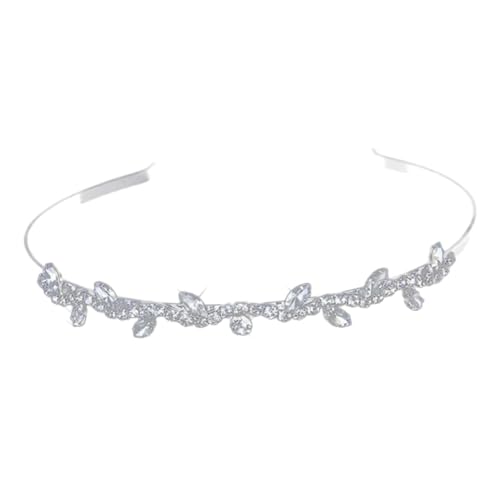PLAFOPE Haarreif mit Funkelnden Strasssteinen Handgefertigtes Mädchen Stirnband Vielseitig für Geburtstagsfeiern Hochzeiten und Festliche Anlässe Zartes Design für Blumenmädchen und von PLAFOPE
