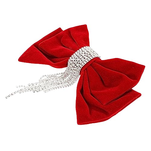 PLAFOPE Haarschleife Für Frauen Mit Schleifenclip Und Strassverzierung Haarspange Mit Bowknot Für Rückenhaar Haar-accessoire Für Damen Und Mädchen von PLAFOPE