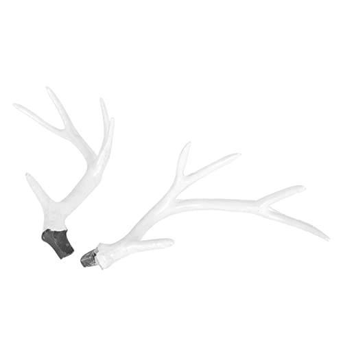 PLAFOPE Haarschmuck Rentierhörner Kopfschmuck Weiß 17cm Für Weihnachtsdekoration von PLAFOPE
