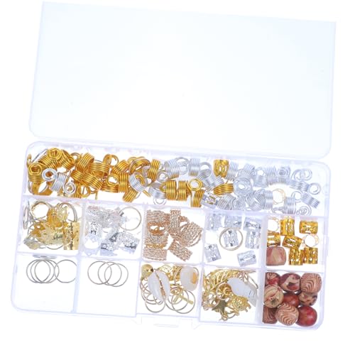 PLAFOPE 158stücke Haarzöpfe Schmuck Aus Hochwertigen Legierungen Robust Und Langlebig Zopfschmuckstücke in Vielen Verschiedenen Formen Für Jeden Haartyp von PLAFOPE