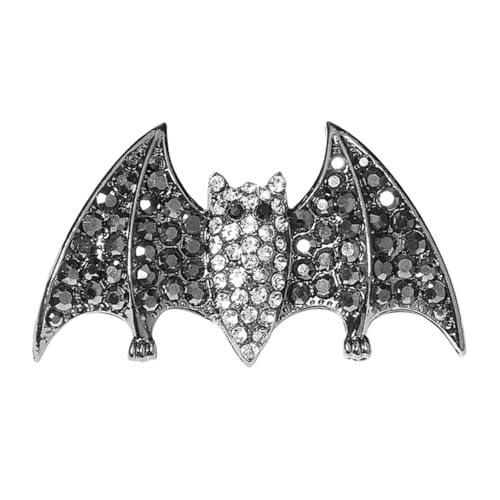 PLAFOPE Halloween Haarklammer mit Strasssteinen Fledermaus-flügel Design Langlebige Haarspange für Damen und Teenager Gruseliges Haaraccessoire für Karneval und Gothic Party von PLAFOPE