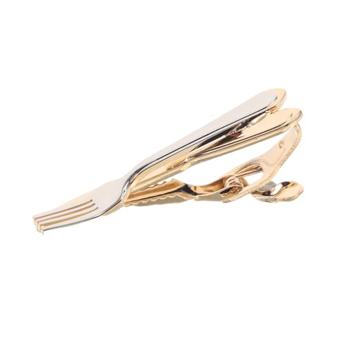 PLAFOPE Herren Krawattenklammer Metall Messer Design Einzigartige Business Krawattennadel Minimalistischer Stil Sicherer Halt für Anzug Hochzeit Büro von PLAFOPE