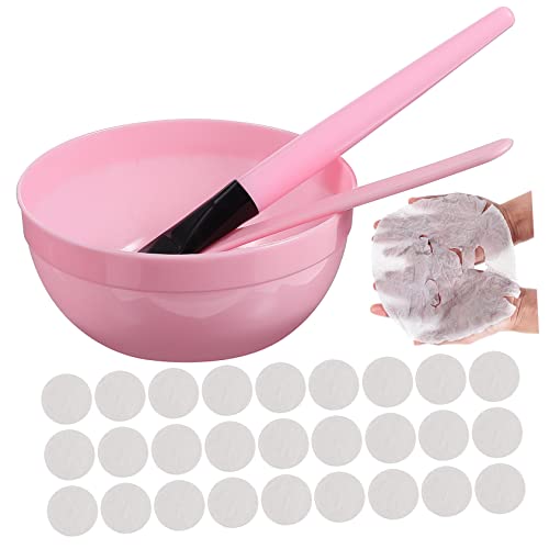 PLAFOPE Komprimierte Gesichtsmaske Diy Kit Mit Mischen Schüssel Und Pinsel Für Hautpflege Werkzeug Wiederverwendbar Waschen von PLAFOPE