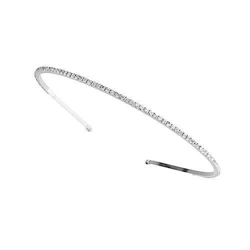 PLAFOPE Silbernes Haarband Mit Glitzer-details Leicht Und Bequem Für Partys Und Cosplay-events Fest Sitzend Dekoratives Foto-accessoire von PLAFOPE
