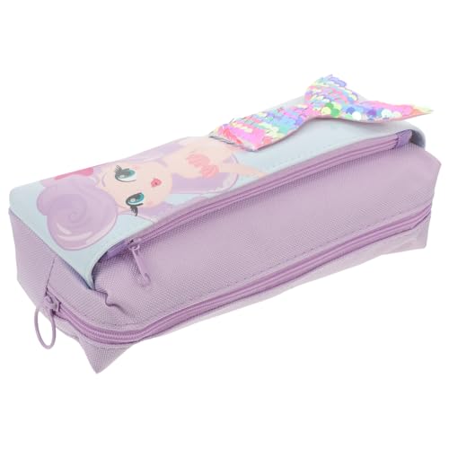 PLAFOPE Federmäppchen Mit Pailletten Zweilagig Aus Robustem Oxford-Material Mit Zuverlässigem Reißverschluss Für Schreibwarenorganisation von PLAFOPE