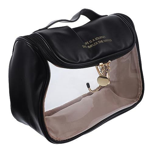 PLAFOPE 1stücke Reise Kosmetiktasche Transparent PVC Handtasche Für Make-up Toilettenartikel Große Kapazität Leicht Zu Tragen Multifunktional Für Damen Und Herren Für Reisen Und von PLAFOPE