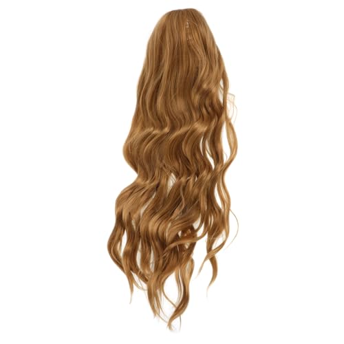 PLAFOPE Langhaar Perücke Damen Wellig Elegant Wavy Locken Cosplay Perücke Hochtemperaturfaser Party Alltag von PLAFOPE