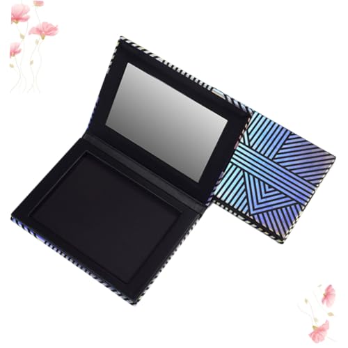 PLAFOPE Leere Magnetische Lidschatten Palette mit Spiegel Wiederbefüllbarer Make Up Organizer Doppelseitig Geeignet für Lidschatten Bronzer Kompakt für Zuhause und Reisen von PLAFOPE