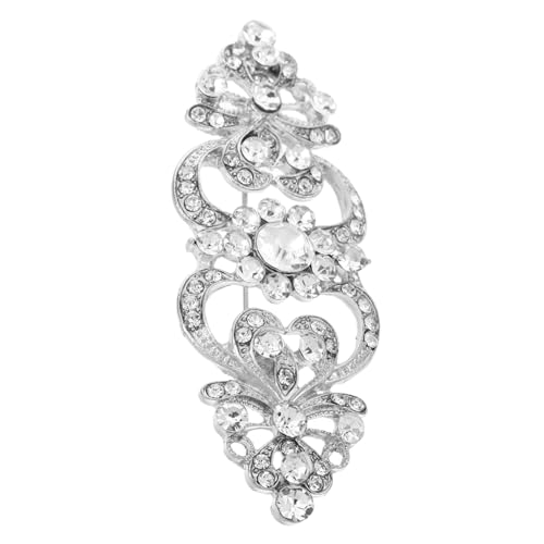 PLAFOPE Legierung Strass Brosche für Kleidung Dekorative Anstecknadel für Schals Hüte und Kleider Glitzernde Brosche für Formelle Anlässe und Täglichen Gebrauch von PLAFOPE