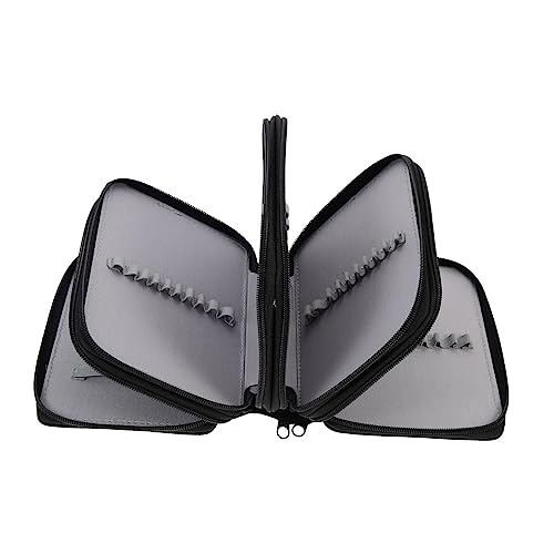 PLAFOPE Schülerbriefpapier Mäppchen Oxford-stifthalter Farbige Bleistifttasche Bunte Stifte Stift Aufbewahrungsstift Schreibwarentasche Buntstifte Marker-etui Schreibwarenbehälter Black Oxford-Stoff von PLAFOPE