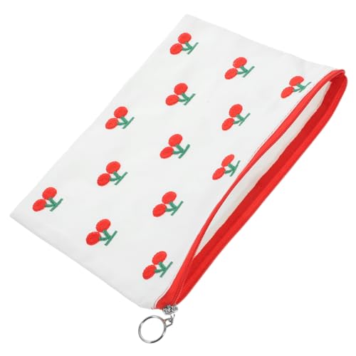 PLAFOPE Make-up-Organizer-Tasche Mit Kirsch-Design Reißverschlusstasche Für Damen Reise-Kosmetiktasche Organizer von PLAFOPE