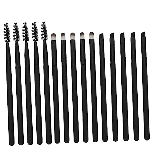 PLAFOPE Make-up-Pinsel-Set 15-teilig Lidschatten Augenbrauen Lippen und Rouge-Pinsel einfach zu verwenden von PLAFOPE