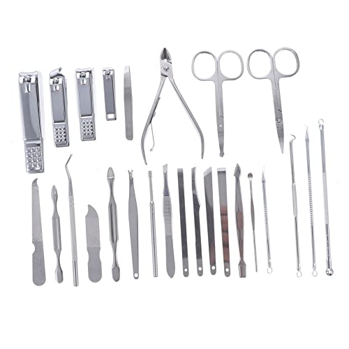 PLAFOPE Maniküre-werkzeug-set 26-teilig Nagelpflege-set Nagelknipser Auffangbehälter Für Damen Und Herren von PLAFOPE