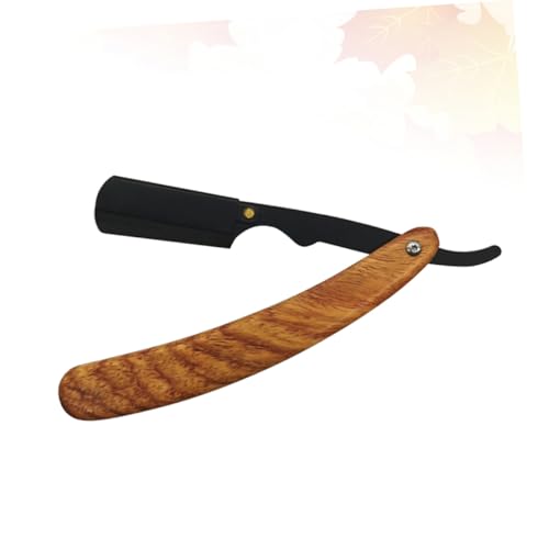 PLAFOPE Manueller Bart Augenbrauenrasierer aus Rostfreiem Sicherer Barttrimmer mit Klingenschutz Praktischer Friseurrasierer für Glattes Rasieren und Präzises Styling bei Herren von PLAFOPE