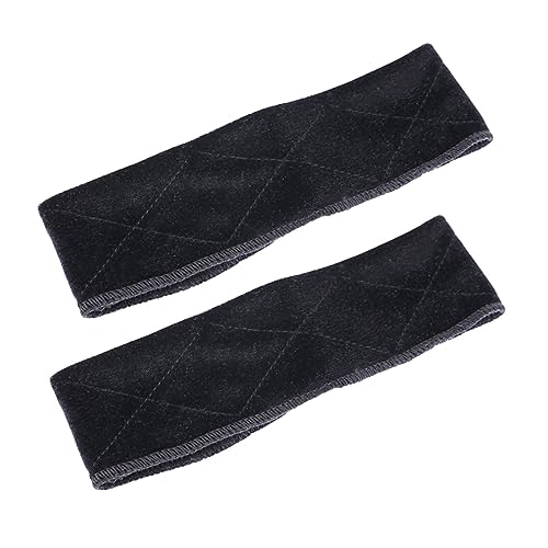 PLAFOPE Verstellbares Stirnband Für Perücken Netz-perücken-kopfbedeckung Weicher Samt Perücken-befestigungsband Schwarz 2 Stück von PLAFOPE