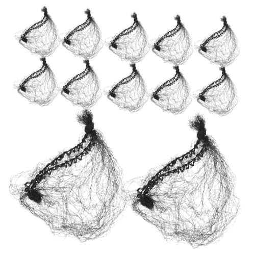 PLAFOPE Mesh-perückennetze 100 Stück Unsichtbare Haarnetze Aus Nylon Elastischer Rand Schwarz Haarknotennetz Stilvoll Für Erwachsene Und Kinder von PLAFOPE