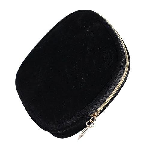 PLAFOPE Mini Samt Kosmetiktasche Damen Kleines Quadratisches Portemonnaie mit Reißverschluss Tragbare Make Up Tasche und Münzgeldbörse für Mädchen Feine Verarbeitung Kompakte Aufbewahrung von PLAFOPE