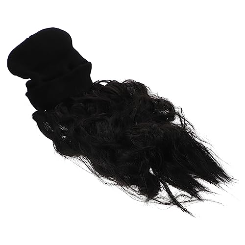 PLAFOPE Fashion Beanie Hut Mit Wellenperücke Warm Gestrickte Wintermütze Für Damen Lange Haarverlängerung Für Und Aktivitäten von PLAFOPE