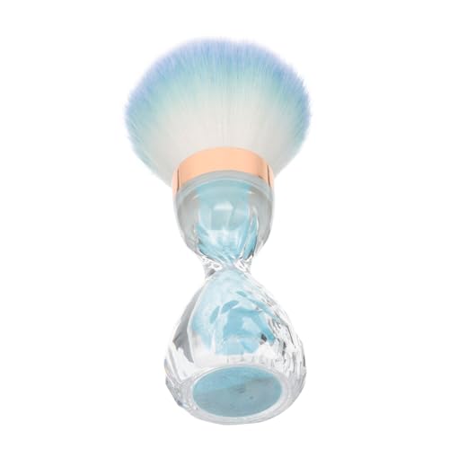 PLAFOPE Nail Art Dust Remover Bürste Weiche Borsten Kompakt und Tragbar Effektive Reinigung für Nagelpuder und Make Up Pinsel Praktisches Beauty Tool in Blau Einfach zu Benutzen von PLAFOPE