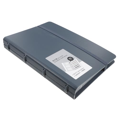 PLAFOPE Name Cards Holder Karten Visitenkartenmappe Blau mit Register Portable Visitenkartenetui Praktisch für Business Langlebiger Namensschild Organizer für Einfache Klassifizierung und von PLAFOPE