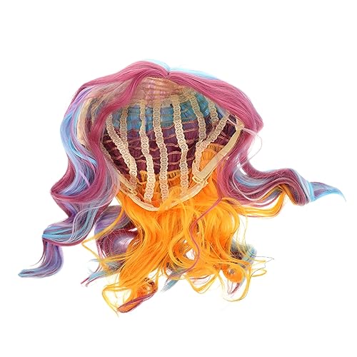 PLAFOPE Fashion Kurz Wellig Haarperücke Für Frauen Bunte Cosplay Perücke Für Halloween-partys Leicht Und Einfach Zu Tragen Für Kreative Kostüme Und Besondere Anlässe von PLAFOPE