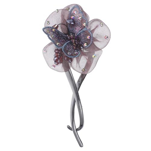 PLAFOPE Non Haarklammer Mit Schmetterlingsdekor Elegantes Haaraccessoire Für Frauen Geeignet Für Hochsteckfrisuren Und Alltag Leicht Und Haarschonend Perfekter Haarschmuck von PLAFOPE