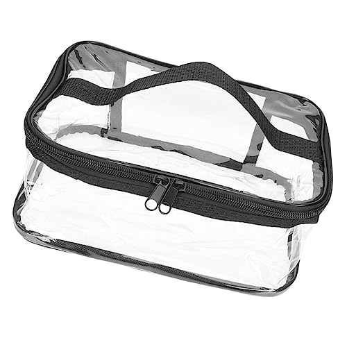 PLAFOPE Transparentes Kosmetiktäschchen Für Reisen Hochwertige Tragbare Kulturtasche Mit Reißverschluss Und Sichtfenster Für Notfälle Bei Hochzeiten Und Partys Kleine Für Damen Und von PLAFOPE