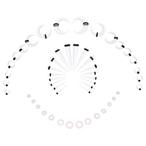 PLAFOPE Ohrdehnern Transparenten Ohr-tunneln Und Septum-ringen Für Männer Und Bequem Und Leicht Für Piercing-anfänger Und Profis PLAFOPE Ohrdehnern Transparenten Ohr-tunneln Und Septum-ringen Für Männer Und Bequem Und Leicht Für Piercing-anfänger Und Profis von PLAFOPE