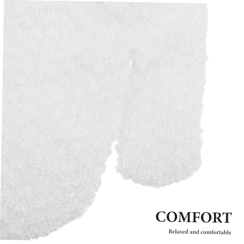 PLAFOPE Peelinghandschuhe Duschhandschuh Körperpeeling Weiß Tiefenreinigung und Massage Hautabsorption Wiederverwendbare Badhandschuhe für Männer und Frauen Effiziente Hautpflege und von PLAFOPE