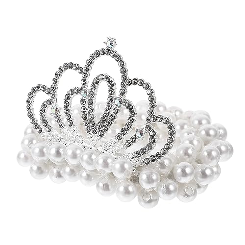 PLAFOPE Haargummis Für Mädchen Funkelnde Krone Haargummi Elastisches Haargummi Pferdeschwanzhalter Dekoratives Stirnband Für Prinzessinnen von PLAFOPE