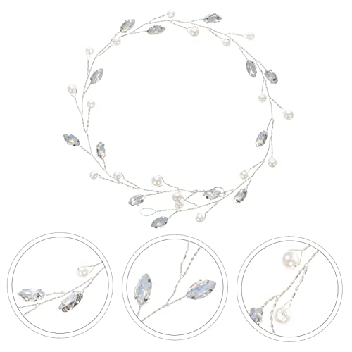 PLAFOPE Perlen und Haarreif Brautschmuck Handgefertigt Haarschmuck Accessoire für Braut Brautjungfern und Blumenmädchen bei Hochzeiten und Festlichkeiten von PLAFOPE