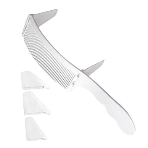 PLAFOPE Professioneller Haarschneidekamm-set Für Männer Mit Gebogenem Design Verstellbarer Strähnenpositionierung Und Flachem Kamm Für Präzise Haarschnitte Und Bartpflege von PLAFOPE