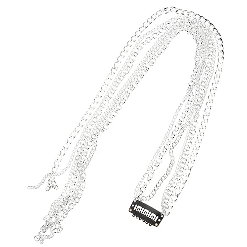PLAFOPE Haarkette Mit Strass Und Quaste Clip-haarschmuck Für Zöpfe Kristall-haarverlängerung Für Frauen Und Mädchen von PLAFOPE