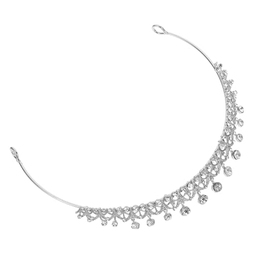 PLAFOPE Rhinestone Braut Tiara Kopfschmuck Hochzeits Diadem für Frauen Leichtes Komfortables Zubehör für Hochzeit Geburtstag Ball und Besondere Anlässe von PLAFOPE