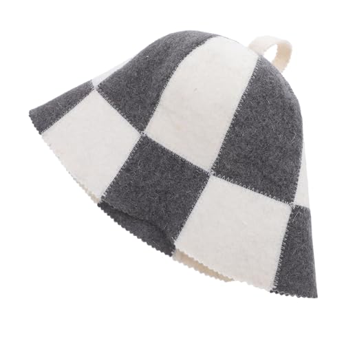PLAFOPE Saunahut aus Feuchtigkeitsabsorbierendem Filz Bequemes Leichtes Design Geeignet für Damen und Herren für Sauna Dampfbad und Spa Strapazierfähig und Einfach zu Reinigen von PLAFOPE