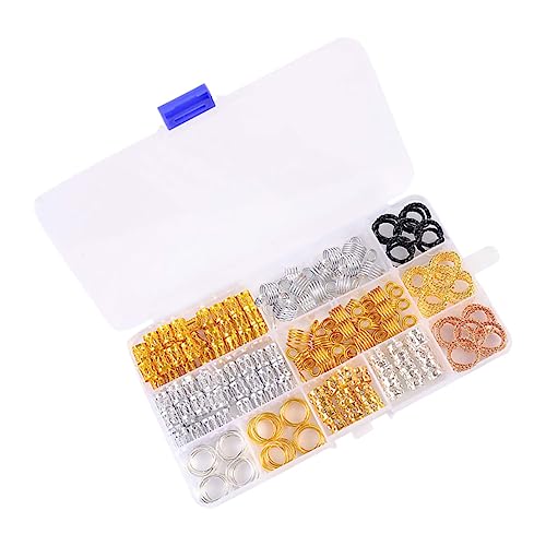 PLAFOPE Schicke Metall-sets Zum Flechten Von Haaren 200 Stück Dreadlocks Haarmanschetten Schmuck Für Damen Lockiges Haar Accessoires Für Partys Und von PLAFOPE