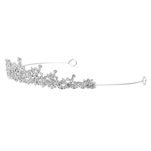 PLAFOPE Silbernes Braut Haarband mit Funkelnden Strasssteinen Eleganter Haarschmuck für Hochzeit und Party Zierliche Glitzer Diademe für Frauen und Brautjungfern Vielseitiges Festliches von PLAFOPE