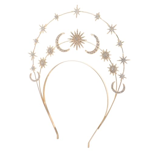 PLAFOPE Mond-stirnband Für Frauen Mehrlagige Stern-mond-krone Für Hochzeitsfeier Für Mama Party-accessoire PLAFOPE Mond-stirnband Für Frauen Mehrlagige Stern-mond-krone Für Hochzeitsfeier Für Mama Party-accessoire von PLAFOPE