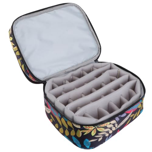 PLAFOPE Stilvolle Make-up-Tasche Reise-Organizer Nageletui- 30 Fächer Doppellagig Tragbarer Nagelhalter Aufbewahrungstasche Für Mädchen Und Frauen von PLAFOPE