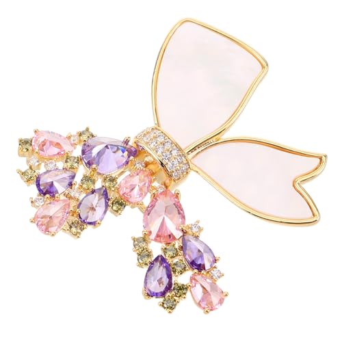 PLAFOPE Strass Schmetterling Brosche Pin Brosche Anzug Revers Pin Schmetterling Schal Elegante Zarte Damen Revers Strass Damen von PLAFOPE