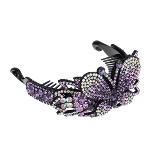 PLAFOPE Strass-kieferklammer Für Damen Party-haarspange Exquisiter Kopfschmuck Mit Haarklammern- Langlebig Und Robust von PLAFOPE