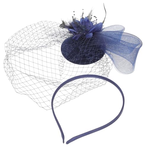 PLAFOPE Fascinator Für Damen Tea Party Mesh-fascinator-stirnband Haar-accessoires Für Damen Batist-fascinator-stirnband von PLAFOPE