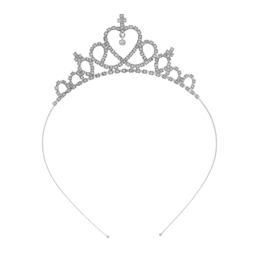PLAFOPE Tiara Haarreif mit Funkelnden Strasssteinen Charmantes Design Braut Haaraccessoire für Damen und Mädchen Festlicher Kopfschmuck für Hochzeit und Party von PLAFOPE