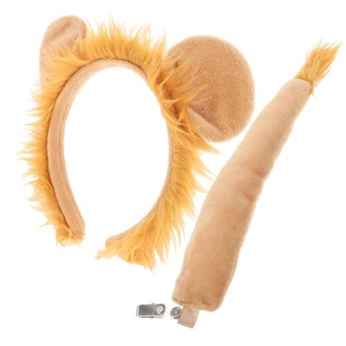 PLAFOPE Und Für Tierkostüm Partyzubehör Stirnband Mit Löwenschwanz Exquisites Kostümzubehör von PLAFOPE