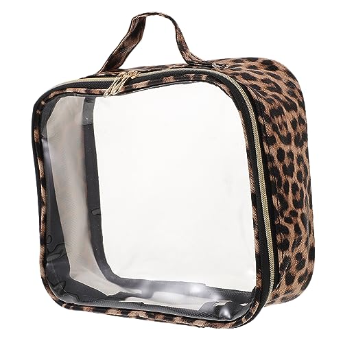 PLAFOPE Tragbare Parfümtasche Tasche Für Make-up Schminktasche Für Damen Make-up-Beutel Kosmetiktasche Reißverschlusstaschen Weit Geöffneter Beutel Wasserdicht Container Pu Fräulein von PLAFOPE